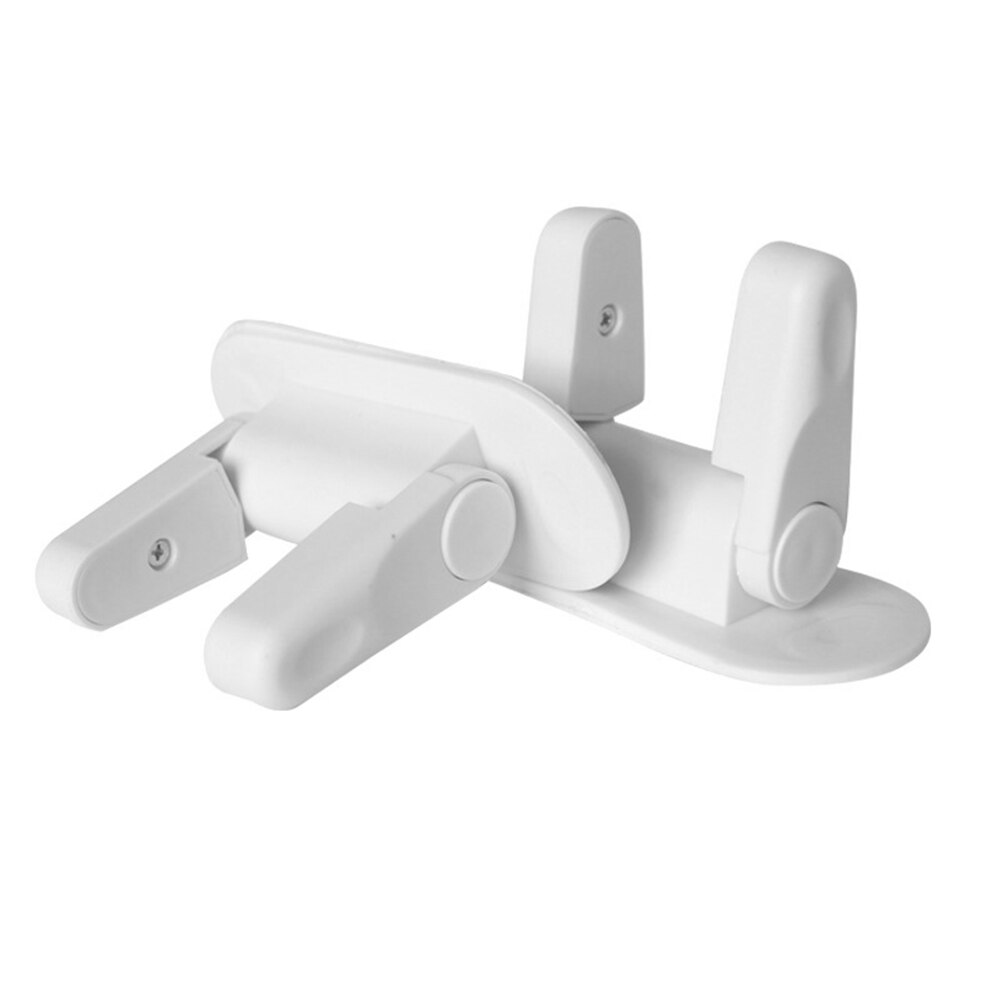 Plastic Door Lever Lock Baby Proofing Security Self-Adhesive Childproofing Anti-Theft Door Knob Handle Lock for Home Office