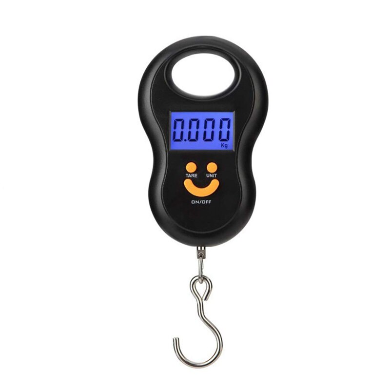 Portable Mini Digital Hand Held 50Kg 10g Fish Hook Hanging Scale Electronic Weighting Luggage Scale LED Display Balance: model 5