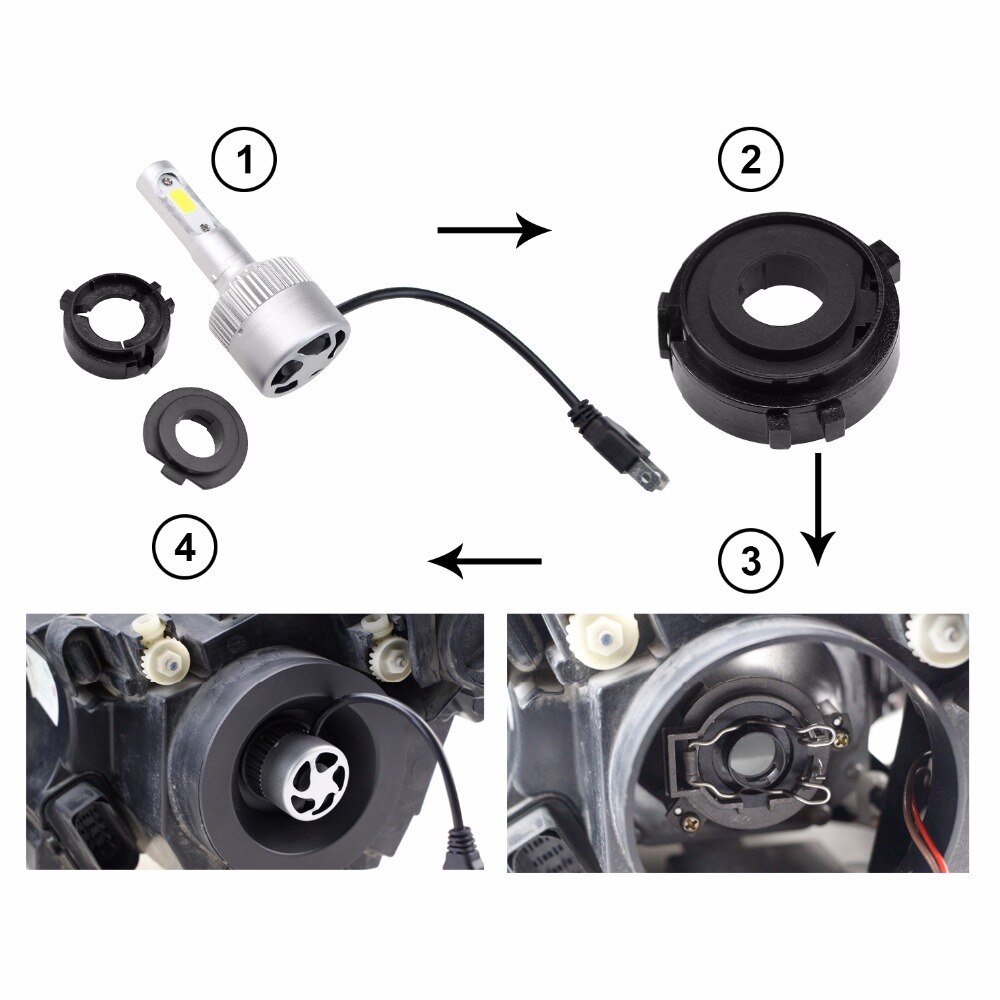 AOTOMONARCH Auto Scheinwerfer Basis Ersatz H7 LED Sockel Clip Retainer Auto Lampen Adapter Halter 2PCS G
