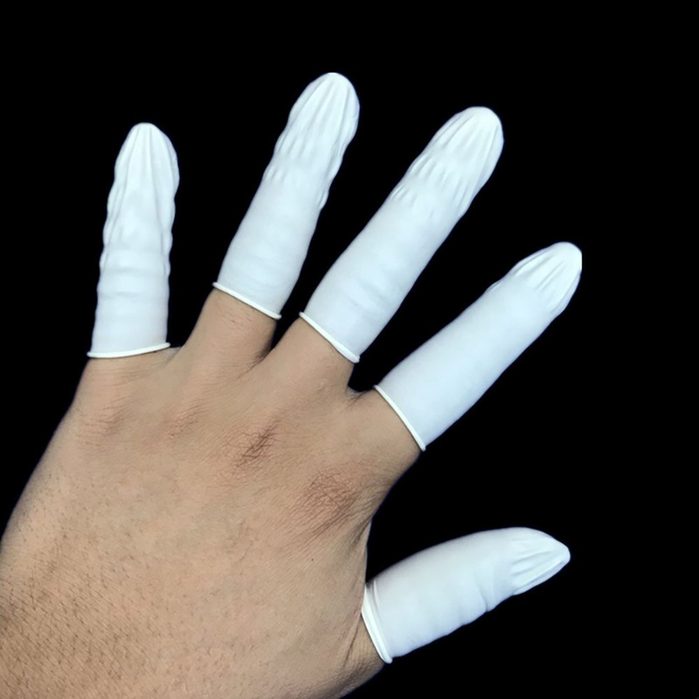 Juegos de cunas desechables de goma de látex para dedos, Protector para puntas del dedo, guantes, utensilio de extensión de pestañas, accesorios, 300/800 Uds.