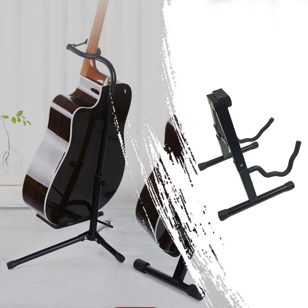Opvouwbare Gitaar Stand Klassieke Folk Akoestische Gitaar Beugel Piano Frame Seat Draagbare Vouwen Verticale Frame