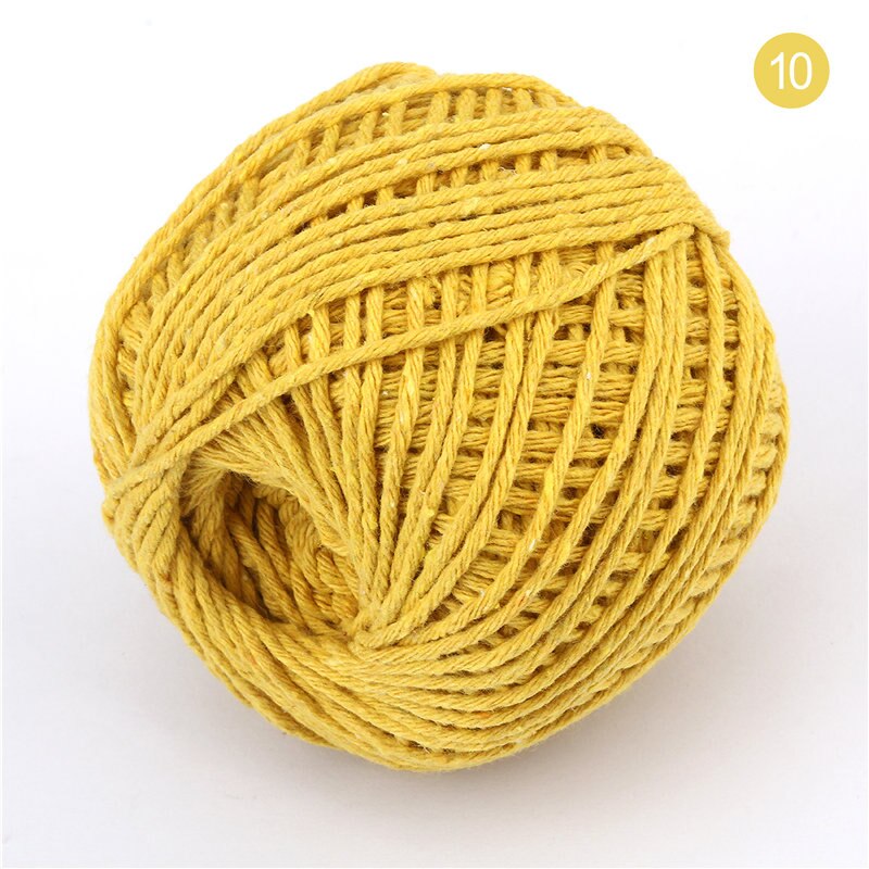 100m 1.5mm-2mm Dubbele Kleuren Katoen Touw DIY Handgemaakte Ambachten Weave Cords Accessoires Mason Jar Decors Wikkelen Tag Koord: color 10
