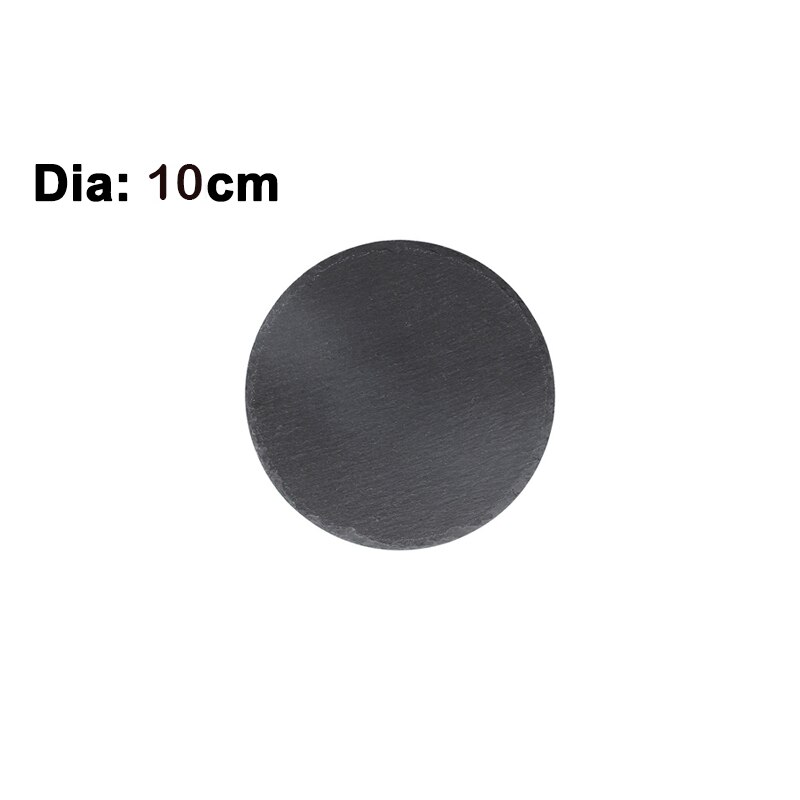 Naturalne łupki płytkie talerze na stek makaron Sushi kuchnia jedzenie w restauracji danie spodek okrągły deser ciasto naczynia Pizza taca na owoce: 10cm