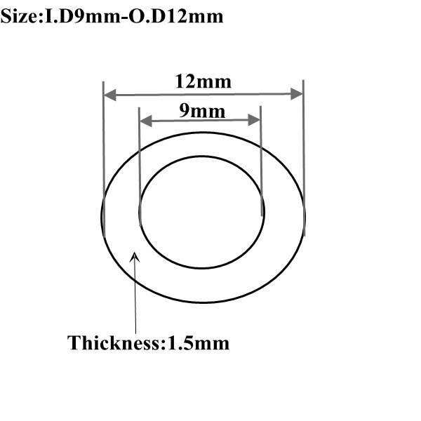 O.D5 ~ 16Mm Zwart Pvc Pijp Tuin Thuis Irrigatie Drip Watering Buis Aquarium Aquarium Harde Buis Waterleiding voor Tuin 50Cm Lange: 9x12mm