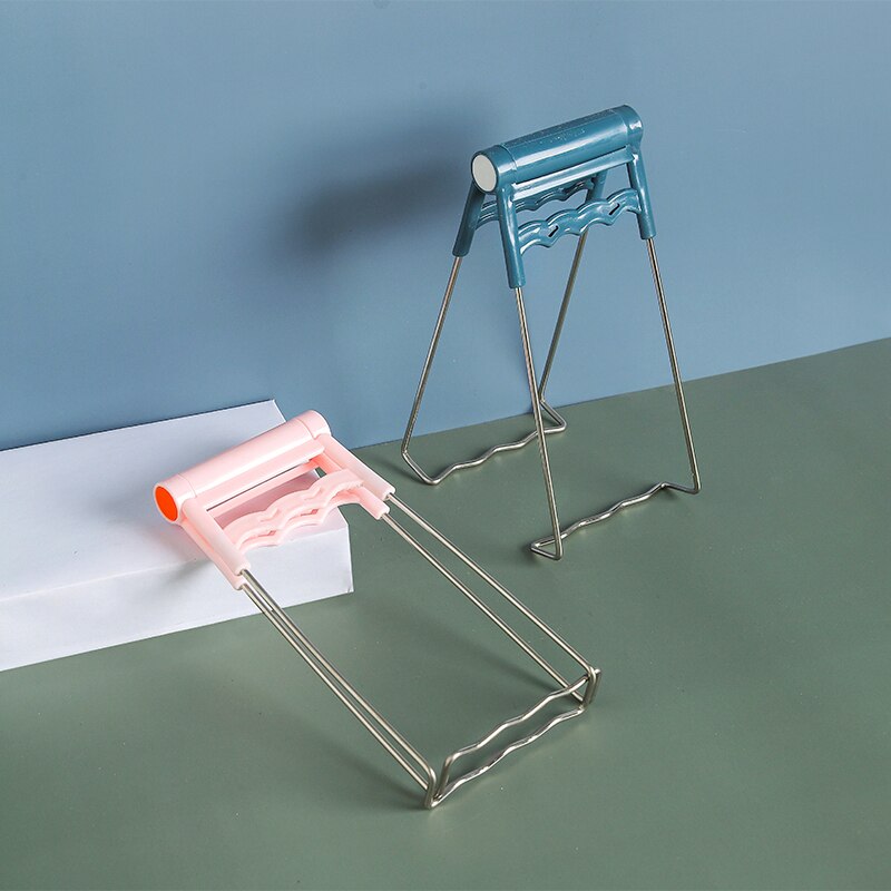 Non-slip Bowl Clip Anti-Scalding Dish Clip Universal Clip Kitchen Accessories Bowl Holder Clamp Pot Pan Gripper Blue Pink