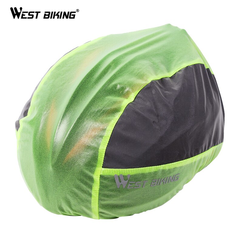 West Fietsen Waterdicht Helm Cover Fietsen Helm Bescherming Stofdicht Reflecterende Mtb Racefiets Fietshelmen Regenhoes
