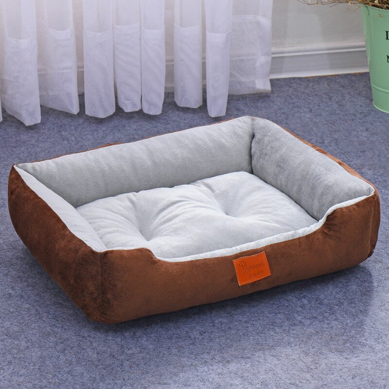 Super Soft Sofa Dog Beds Waterproof Bottom Soft Fleece Warm Bed For Dog Plus Size Soft Pet Bed Cat Bed Mat Autumn Winter Kennel: CoffeeGray / 68x58cm