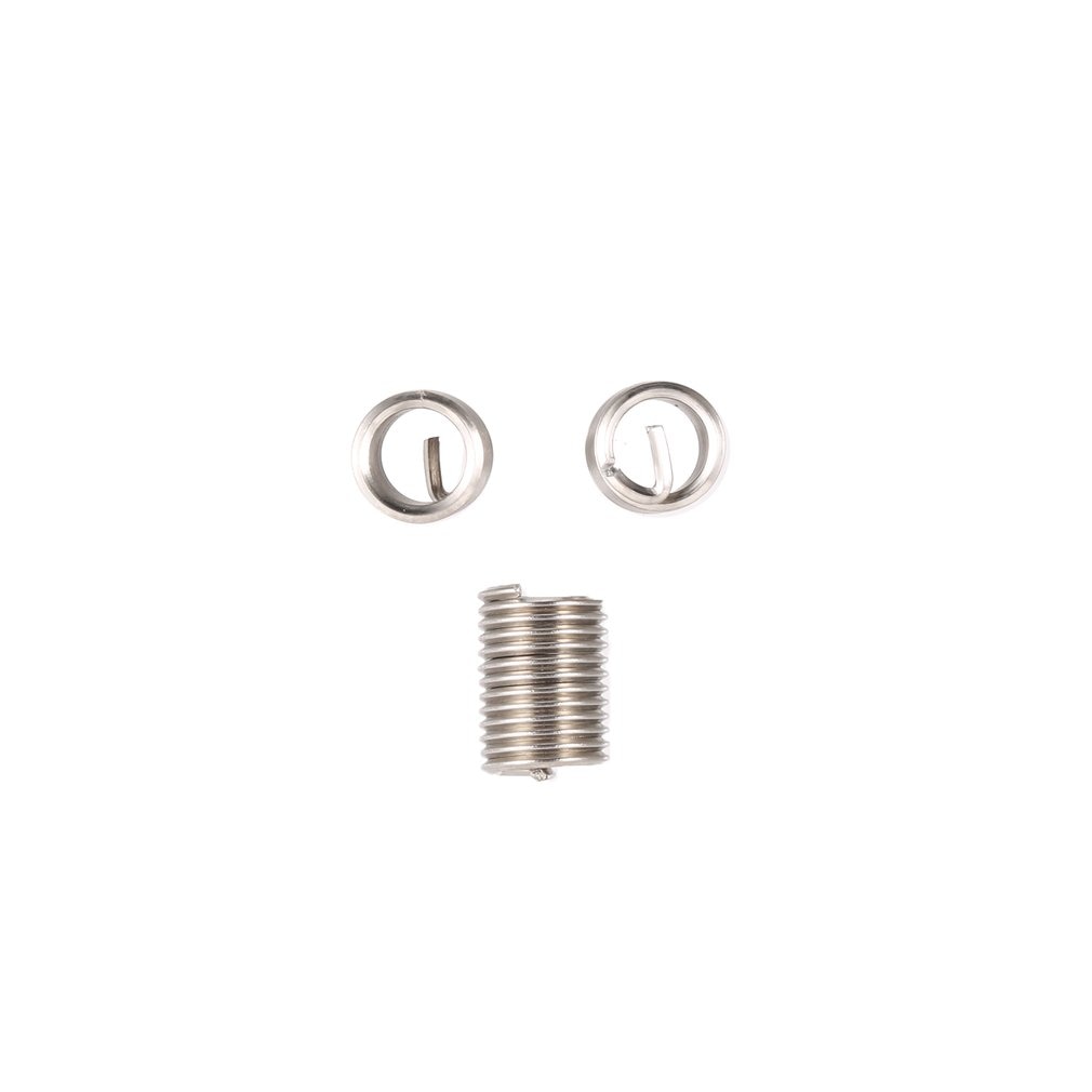 50PCS Threaded Inserts M6 1.0 2.5D Stainless Steel Wire Helicoil Fasteners Hardware Repair Tools Screw Sleeve Set