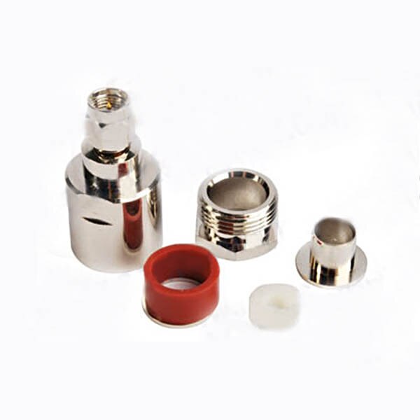 1 pc sma macho plug rf conector coaxial para rg8 rg213 lmr400 em linha reta novo atacado