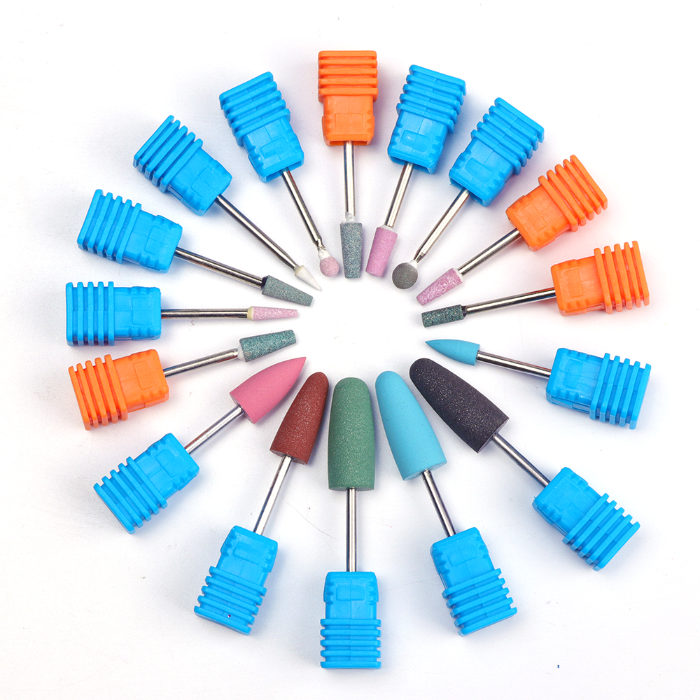 1 Pc Frezen Nail Boor Rubber Siliconen Keramische Polijsten Bestanden Gereedschap Voor Elektrische Manicure Pedicure Machine LA065-1