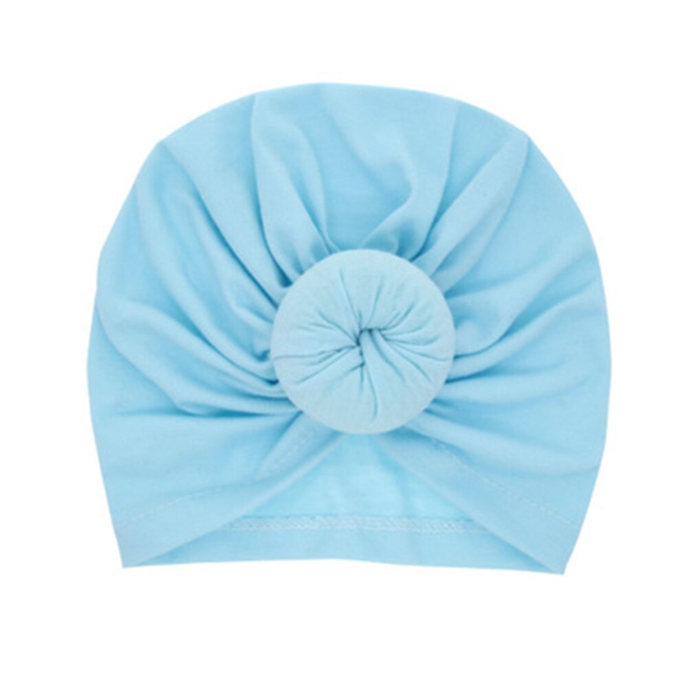 Bandeau Turban rond pour enfants | Bandeau pour bébés filles, nœuds pour cheveux, bandeau élastique et large,: blue