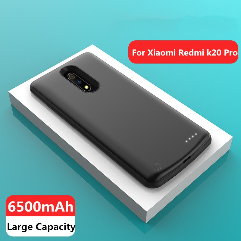 Obudowa ładowarki robić Xiaomi Redmi K20 uwaga 8 zawodowiec 6800nAH robić Redmi K20 6500nAH stojak anty upadek miękka krawędź przenośna bateria