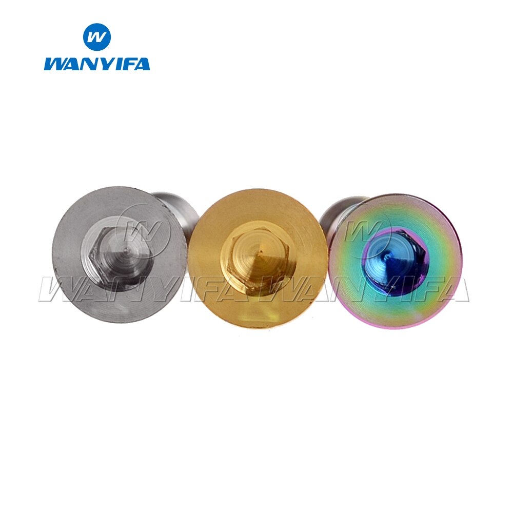 Wanyifa M5X14.5mm Cycling Bicycle Titanium Ti Rear Derailleur Jockey Wheel Bolts MTB Bike Riding Guide Roller Bolt Screw