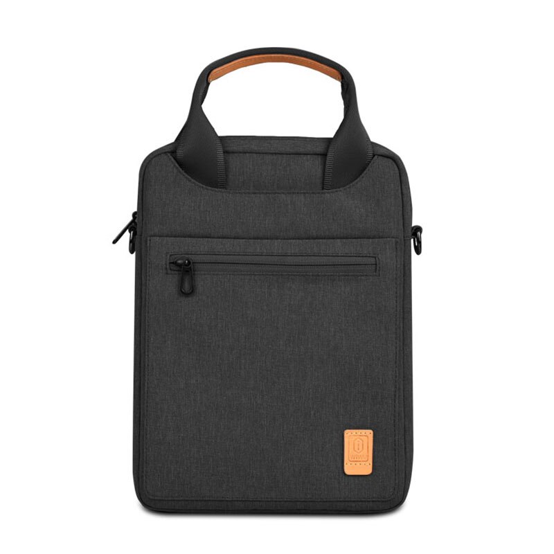 Wiwu Tablet Tas Voor Ipad Pro 9.7 10.2 10.5 11 Schokbestendig Handvat Tassen Cross-Body Tas Voor Ipad Pro Schouder Tablet Bag Case: Black