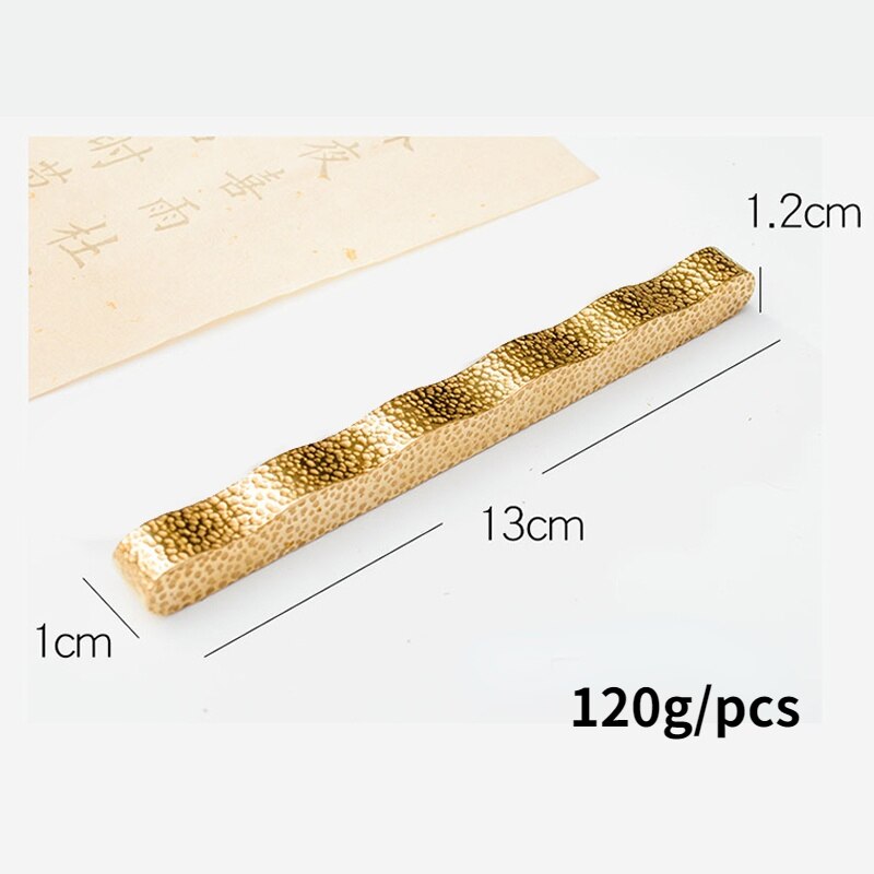 Messing Paperweights Kalligrafie Pen Frame Leerlingen Multifunctionele Creatieve Papier Gewicht Kleine Ornamenten Xuan Papier Paperweights: A3