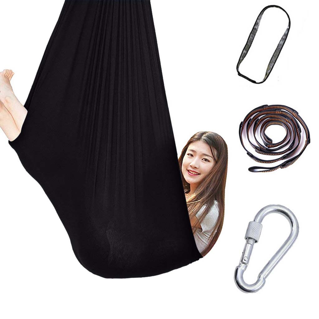 Portable Swing Home Child Hammock Chair Kids Swing Pods Single Person Outdoor Indoor All Season Hanging Seat 60Kg: B