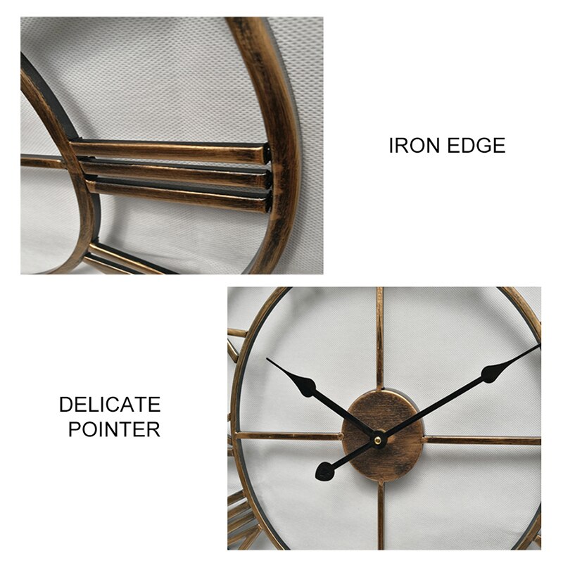 Wall Watch European Style Iron Clock Retro Clock Home Decoration Wall Clock European Retro Style Independent