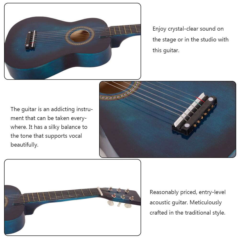 25 Inch Guitar Musical Instrument Guitar Acoustic Guitar Simple Style Guitar