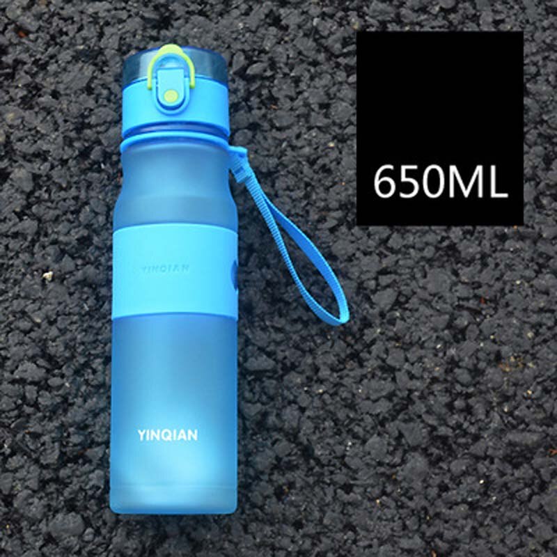 Baby Delicate Sippy Cup met Handvat Zachte Tuit Baby Kids Leren Drinkwater Melk Vruchtensap Cup Kids Training Kopjes: 650ml L Blue Strap