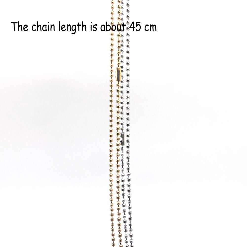 Momiji jóias acessórios 45 cm colar de aço inoxidável corrente couro corda fivela de bloqueio diy para mulher para homem preço por atacado: Silver Chain