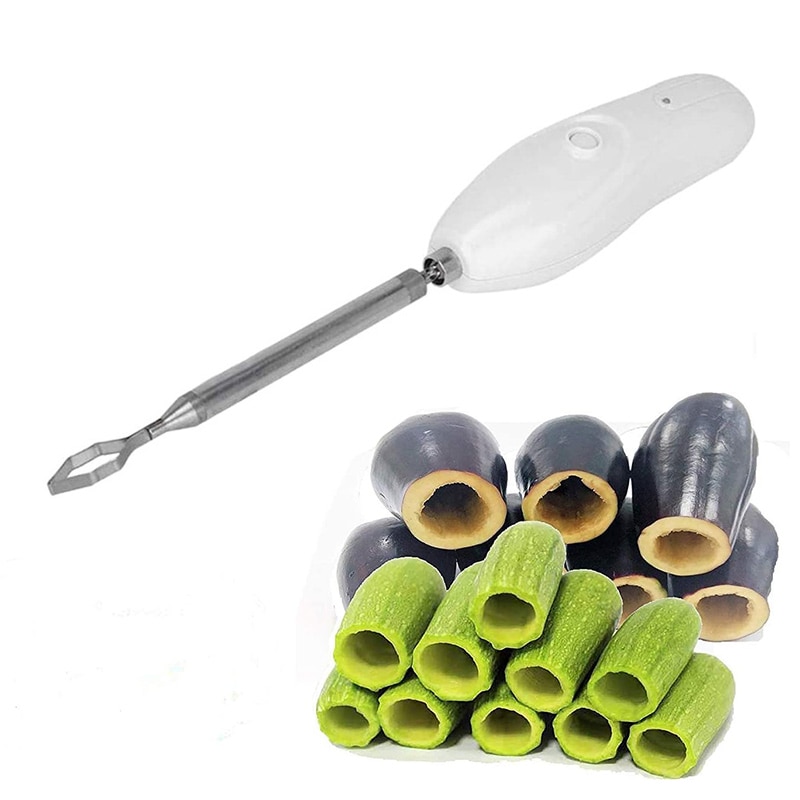 Home Electric Scraping Scale Machine Vegetable Cutter With Handle Portable Durable Spiralizer Drill Fruit Corer Stainless Steel