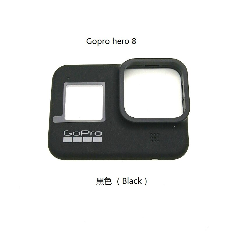 Cubierta de batería para GoPro Hero 4, 5, 6, 7, 8, 9, marco negro, accesorios originales, Marco, Panel de placa frontal/funda/caja de protección: Gopro 8 panel