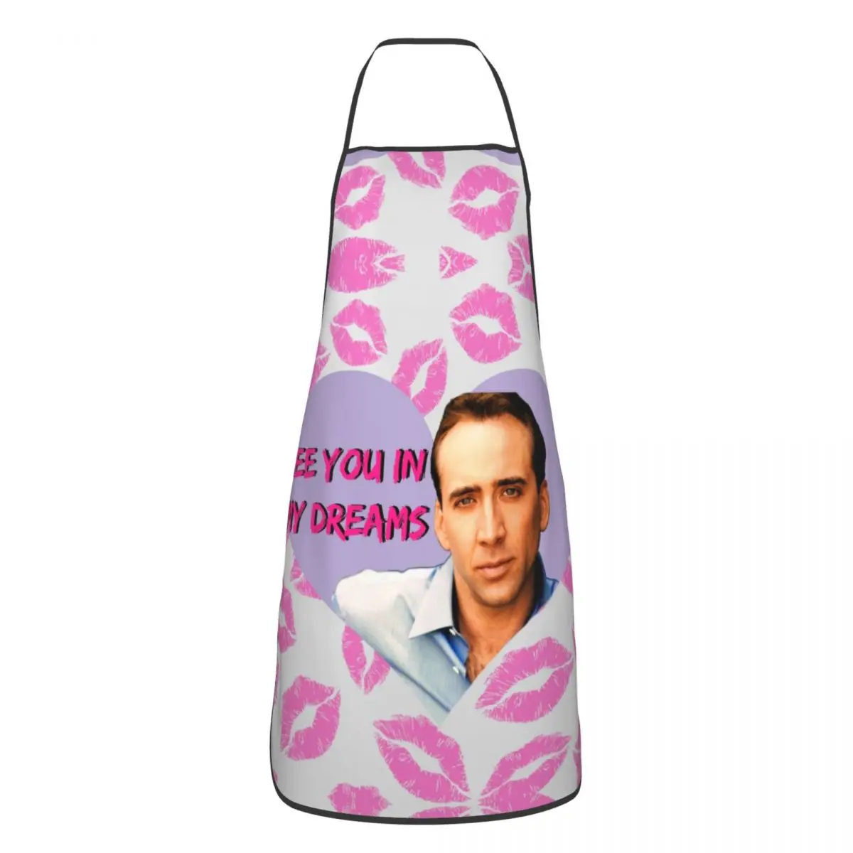 Nicolas Cage Rabbit Apron Women Men Unisex Bib Funny Meme Cooking Kitchen Tablier Cuisine Chef Baking