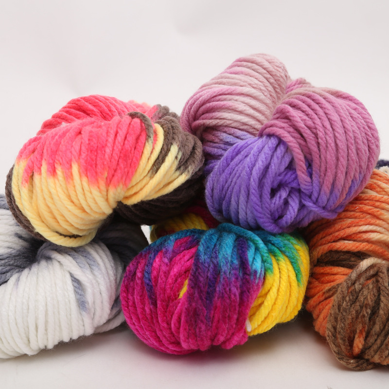 Hilo de lana acrílica para tejer suéter, hilo de ganchillo, manualidades DIY, acrílico, grueso, bufanda, chales, manta, 250g/bola
