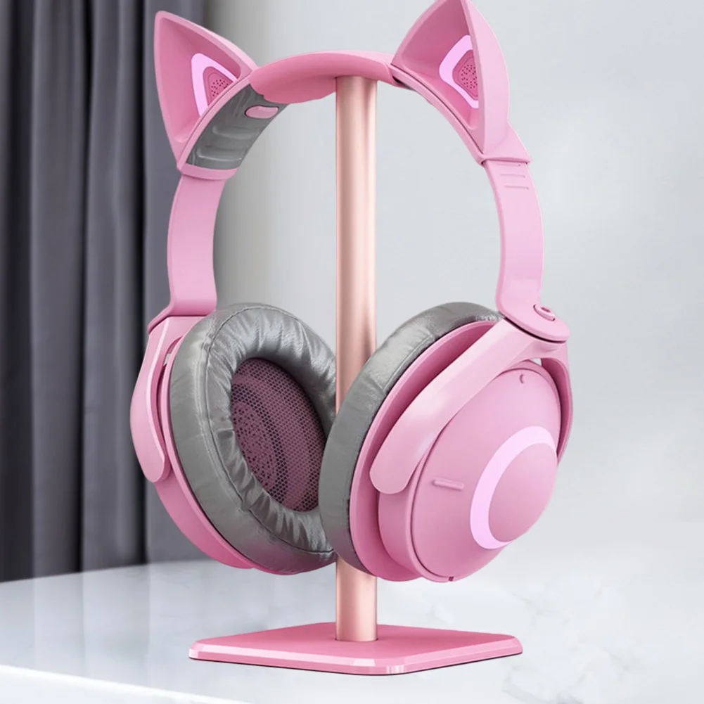 Aluminium Legierung Kopfhörer Ständer Gestell Platzsparende Schreibtisch-Organizer Anzeige Kopfhörer Halterung Aufhänger Headset Unterstützung Stehen