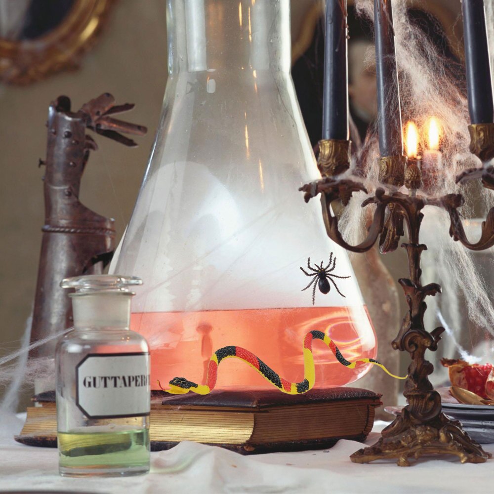 6pcs Realistic Snake Model Unique Trick Prop Snake Model for Kid's Playing