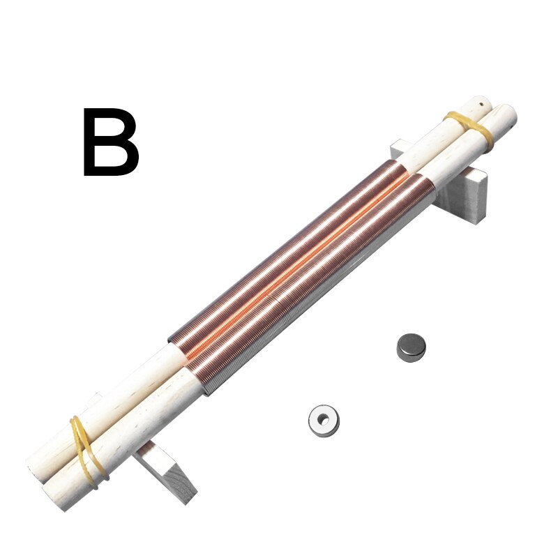 Doppel Spur maglev zug spielzeug neue Aktualisierung elektromagnetische induktion Experiment ausrügestochen physik technologie: B