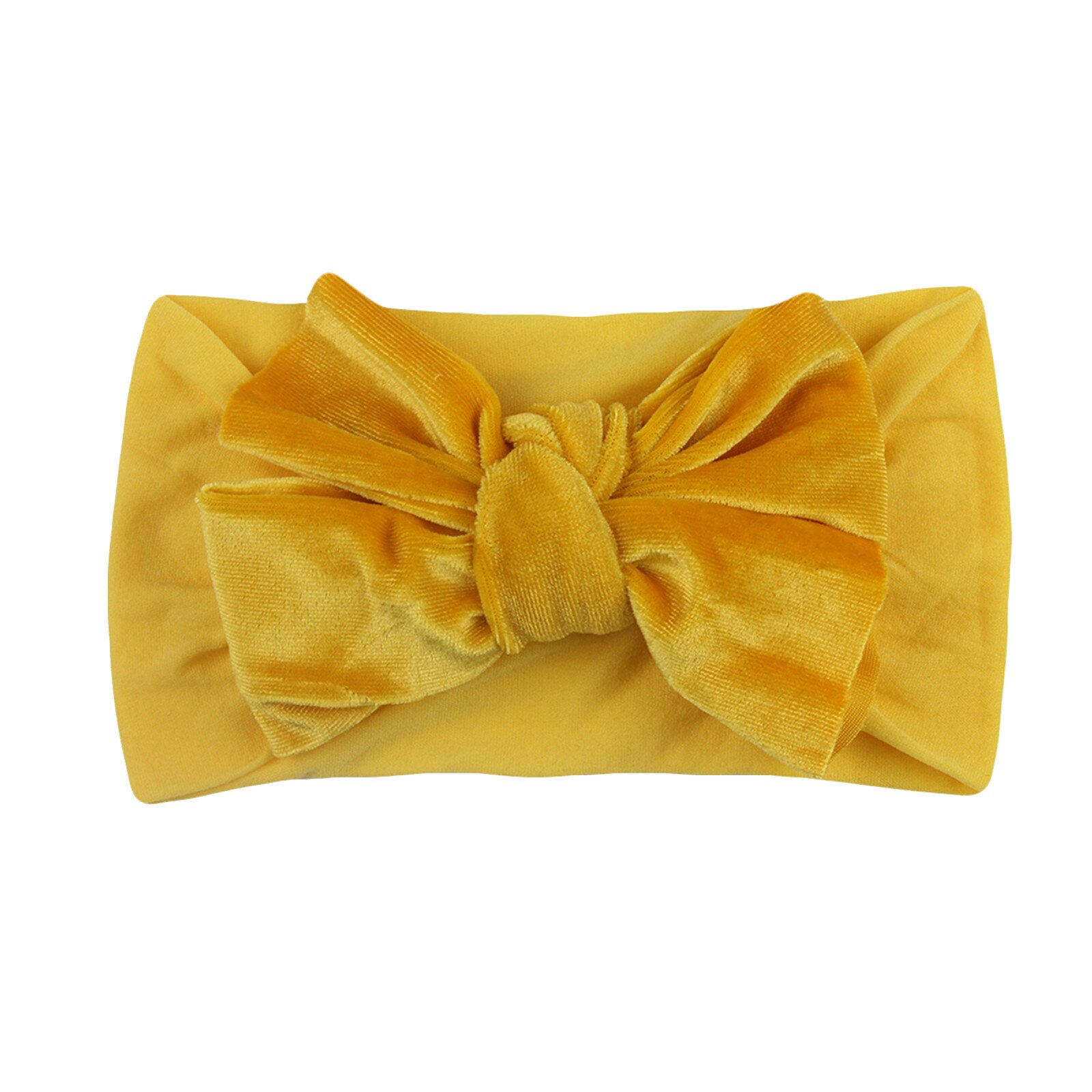 #30 nueva de bebé de terciopelo diadema turbante gran diadema bebé lazo anudado para Recién Nacido cinta para el pelo de lazo niños chico cabeza accesorios para el cabello: K