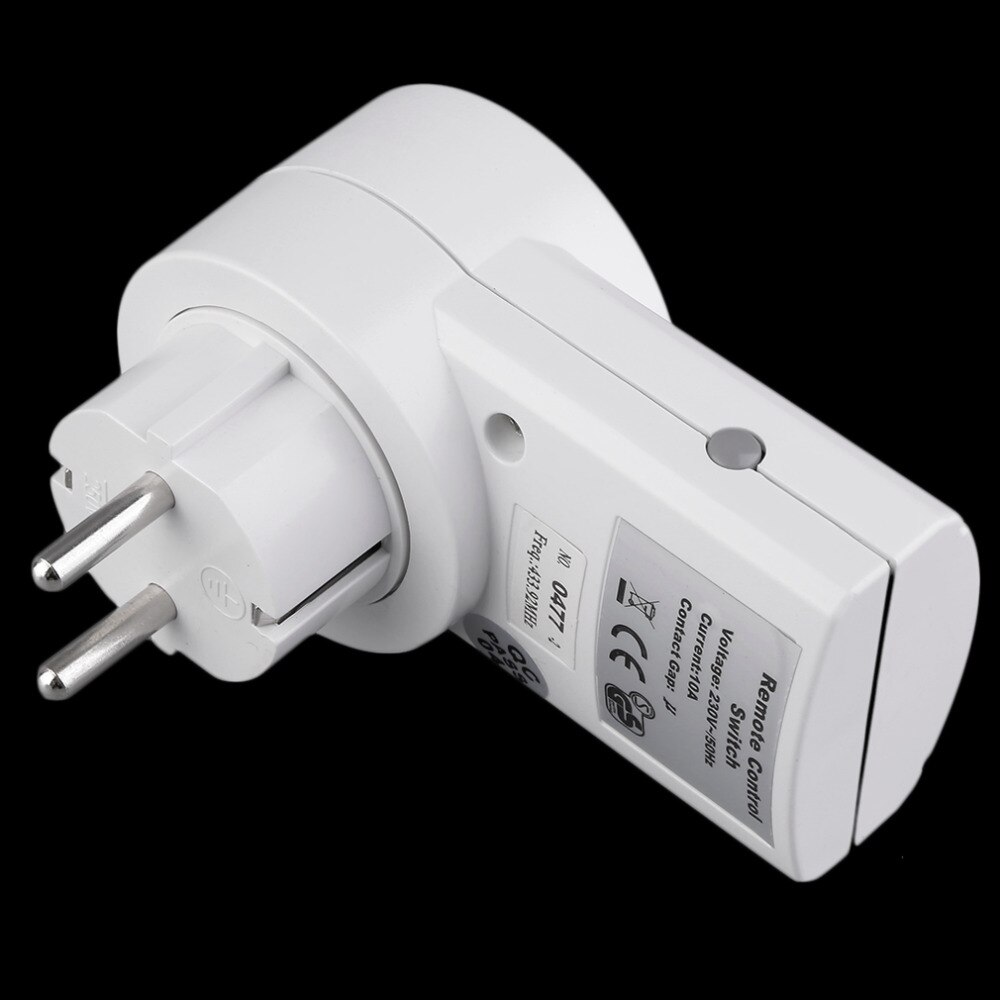 Remote Controlled Outlet - 10A EU Plug - Wireless Switch Socket for Home Lighting