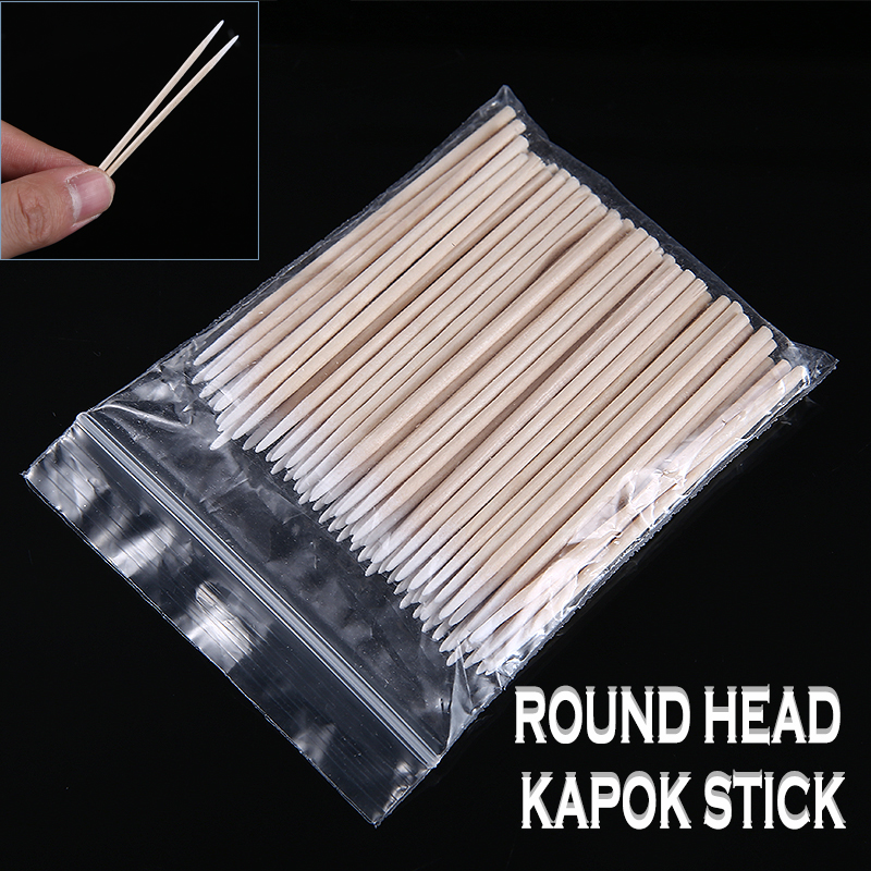 100pcs Permanente Microblading Hout Wattenstaafje Make Bud Cosmetica Sticks Voor Make-Up Beauty Tools