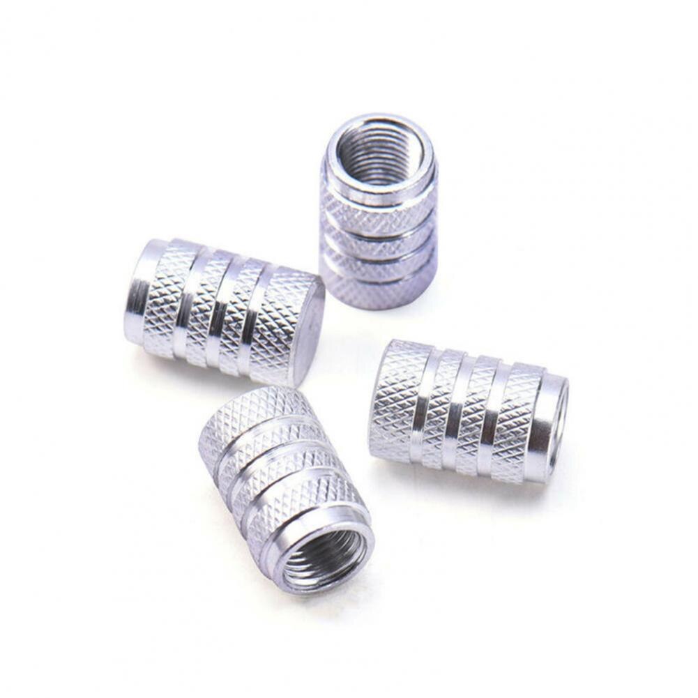 60% in ！！ 4Pcs Aluminum Alloy Car Wheel Tyre Tire Air Pressure Valve Stem Cap Dust Cover