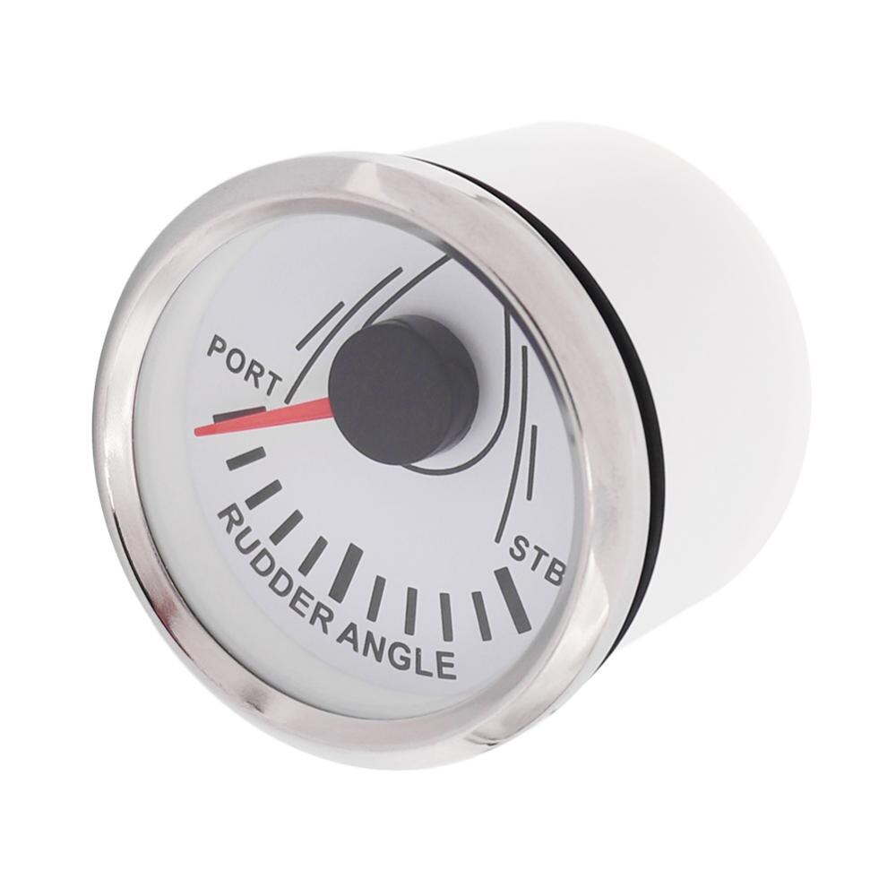 52mm Boat Rudder Angle Indicator Gauge 0-190 ohm With Rudder Angle Sensor Waterproof Gauge 12V 24V: WS