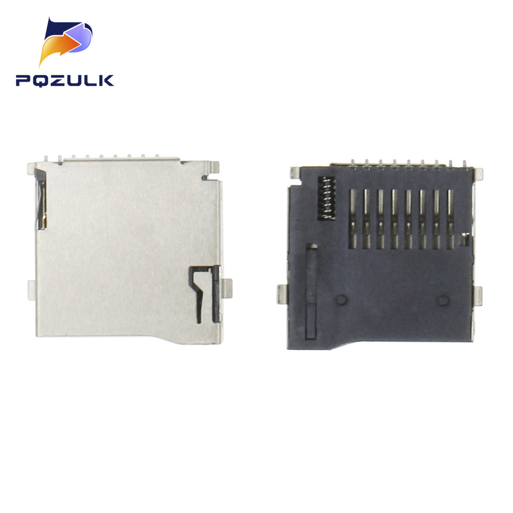 Conectores de ranura para tarjeta Micro SD de 9 pines, Flash en T, tamaño de estilo común, 14x15mm, cubierta de tarjeta TF, ranura para tarjeta autoadhesiva emergente