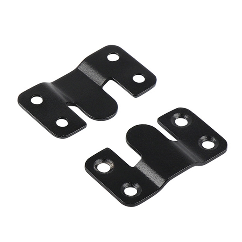2 Pieces Stainless Steel Frame Heavy Duty Photo Frame Hooks Flush Mount Bracket for Picture Hold Wall Mount Hardware: Black