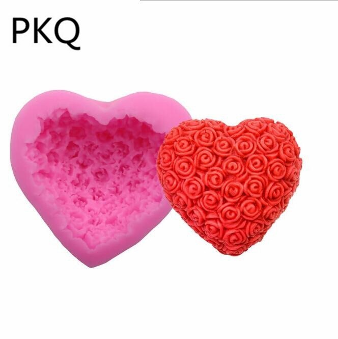 100% Handmade DIY Silicone Soap Mold Soap Making 3D Oval Rectangle Soap Mould Craft Flowers Bathroom Kitchen Soap Mold: 7x6x3cm