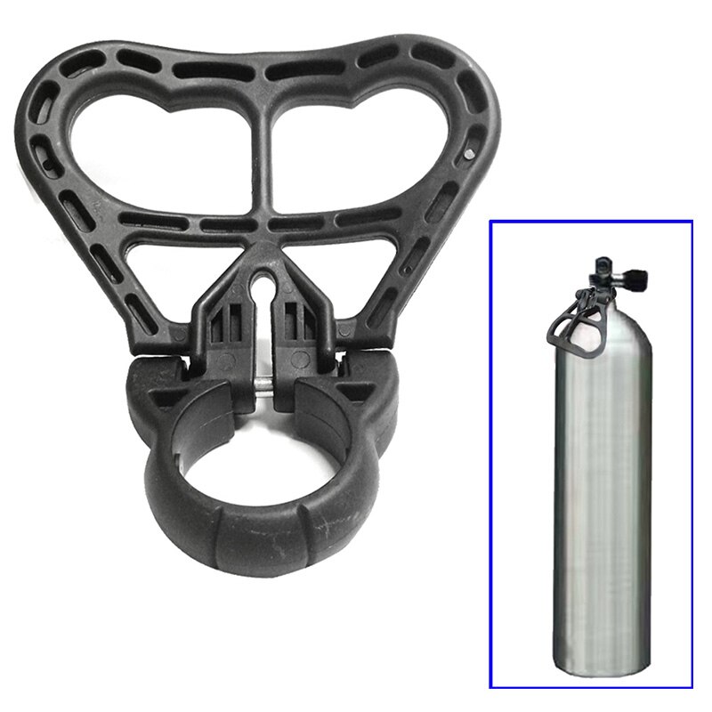 -Scuba Diving Cylinder Tank Handle Dive Holder Grip Diving Folding Tank Carry Handle for 39Mm To 41Mm Circumference Neck Tank