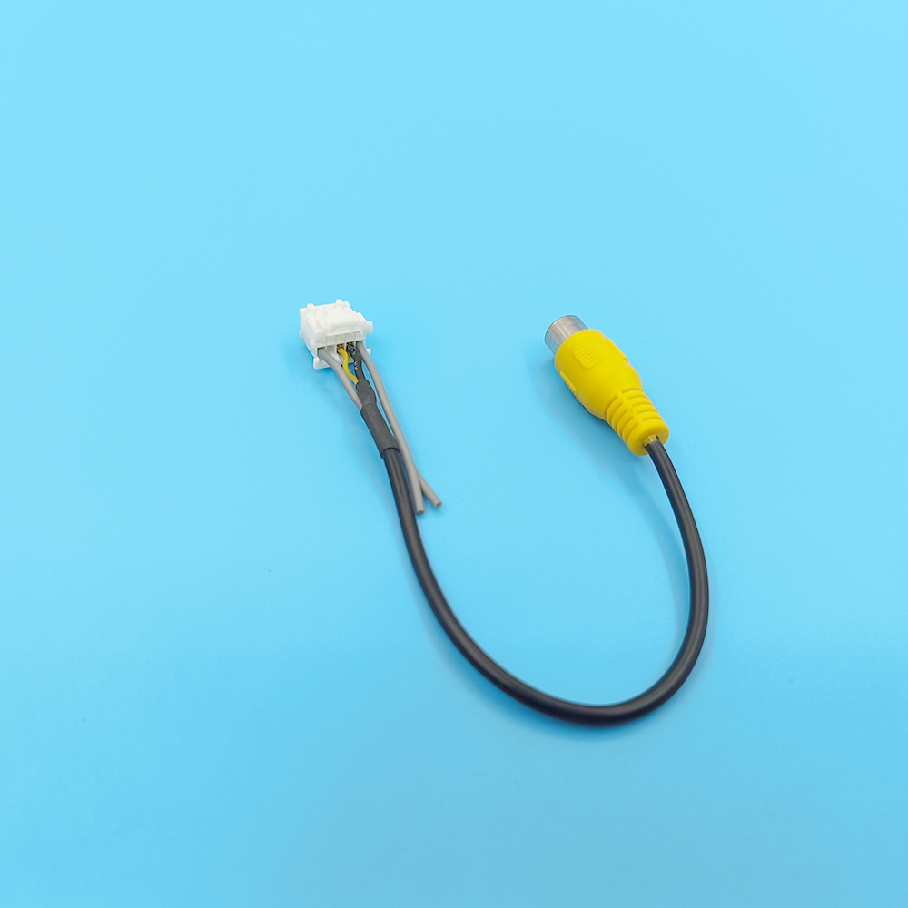 Cable RCA de coche para Radio Android, accesorios universales para coche, adaptador de Cable de entrada de vídeo de cámara de 10 pines, conector de cableado