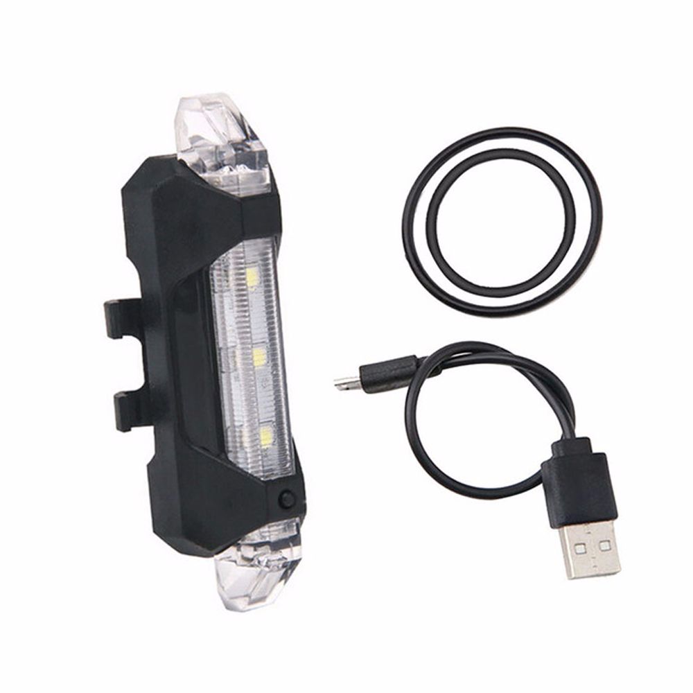 Fietslamp voor- en achterlicht fietsaccessoires usb-oplader fietsverlichting achterlicht fietsverlichting fiets achterlicht: Rood