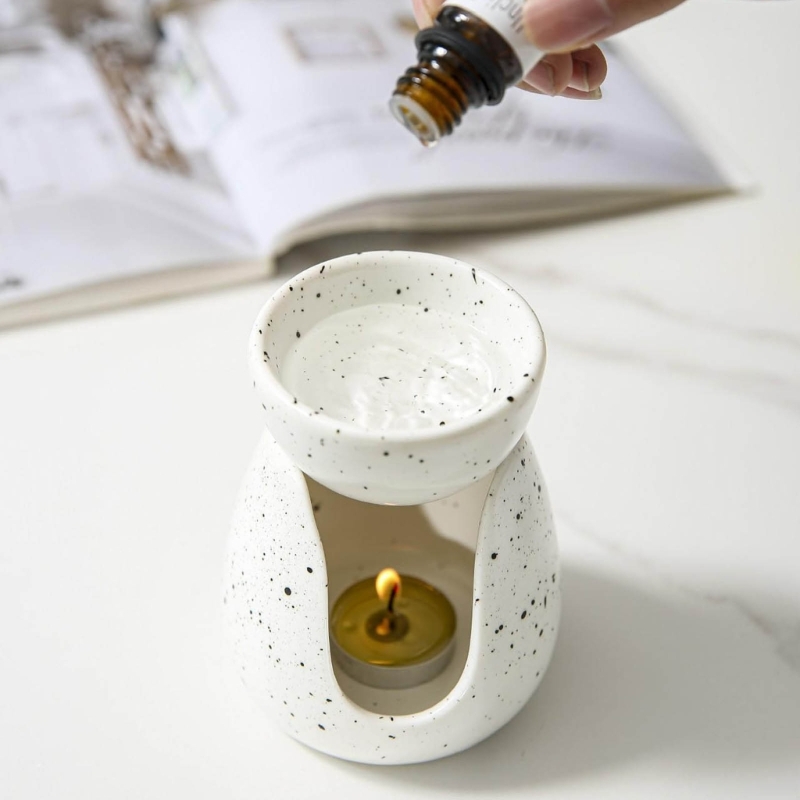 Keramische Ölbrenner, Aromalampen, Teelichthalter, Aromadiffusoren, Wärmer für ätherische Öle und Duftwachs