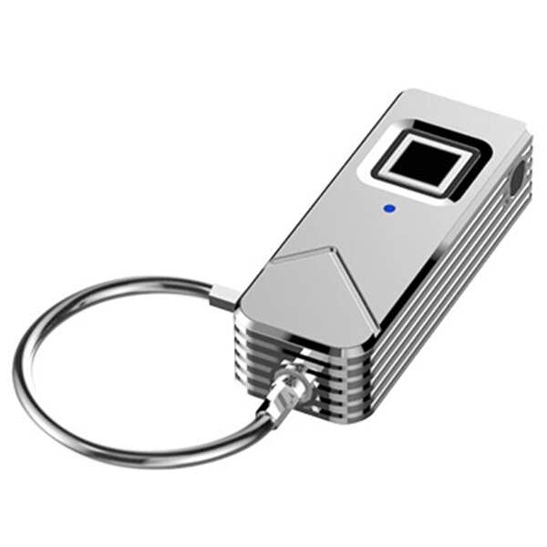 Outdoor Rechargeable Smart Keyless Fingerprint Lock Top Security Fingerprint Padlock For Travel Bags Luggage Suitcase Backpack