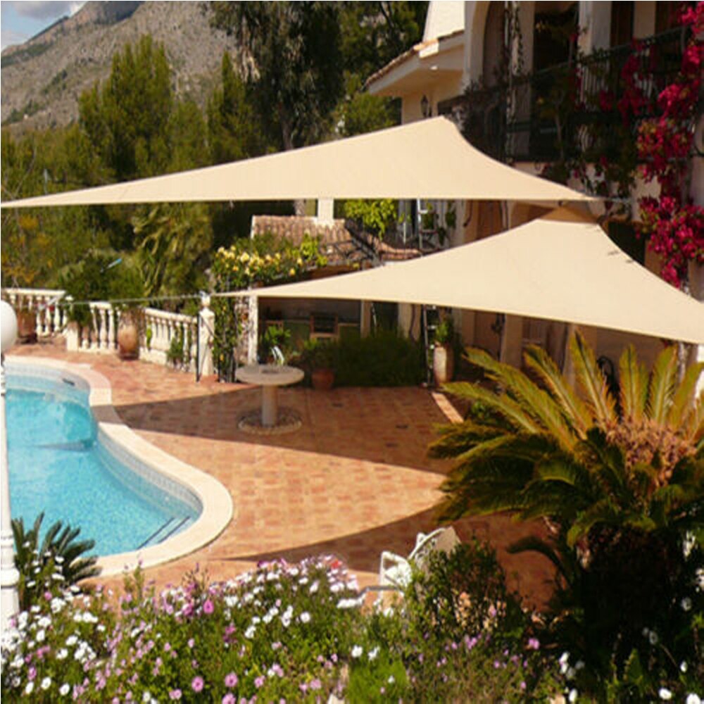 Waterproof Sun Shelter Outdoor Sunshade Protection Outdoor Canopy Cover Garden Patio Pool Shade Sail Awning Camping Sun Shade