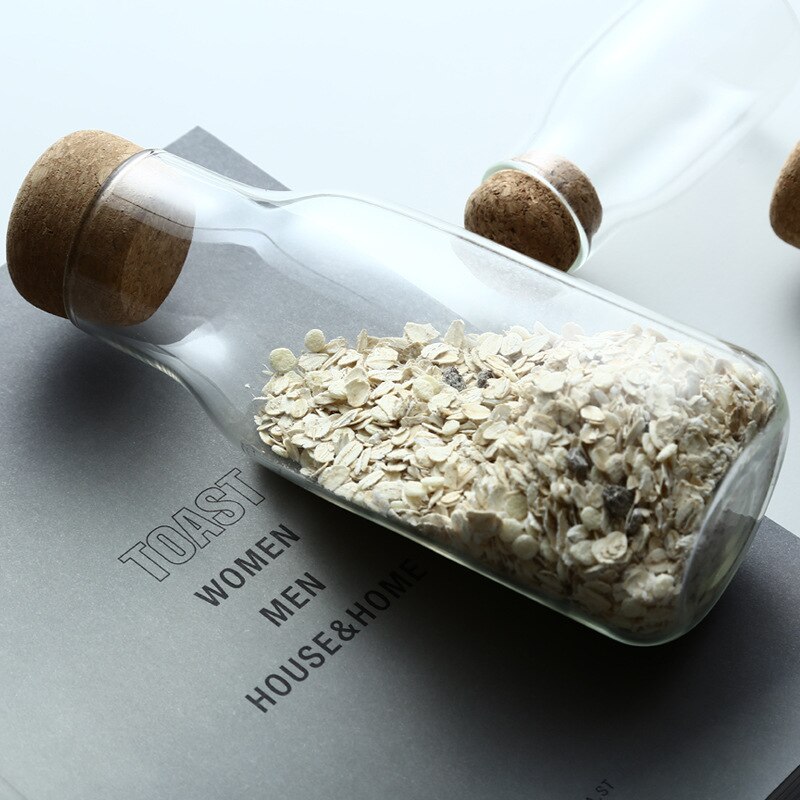 Diverse Ceramic Kitchen Storage Bottle Jar with Sealed Wood Lid Kitchen Food Coarse Cereals Candy Coffee Bean Tea Container box