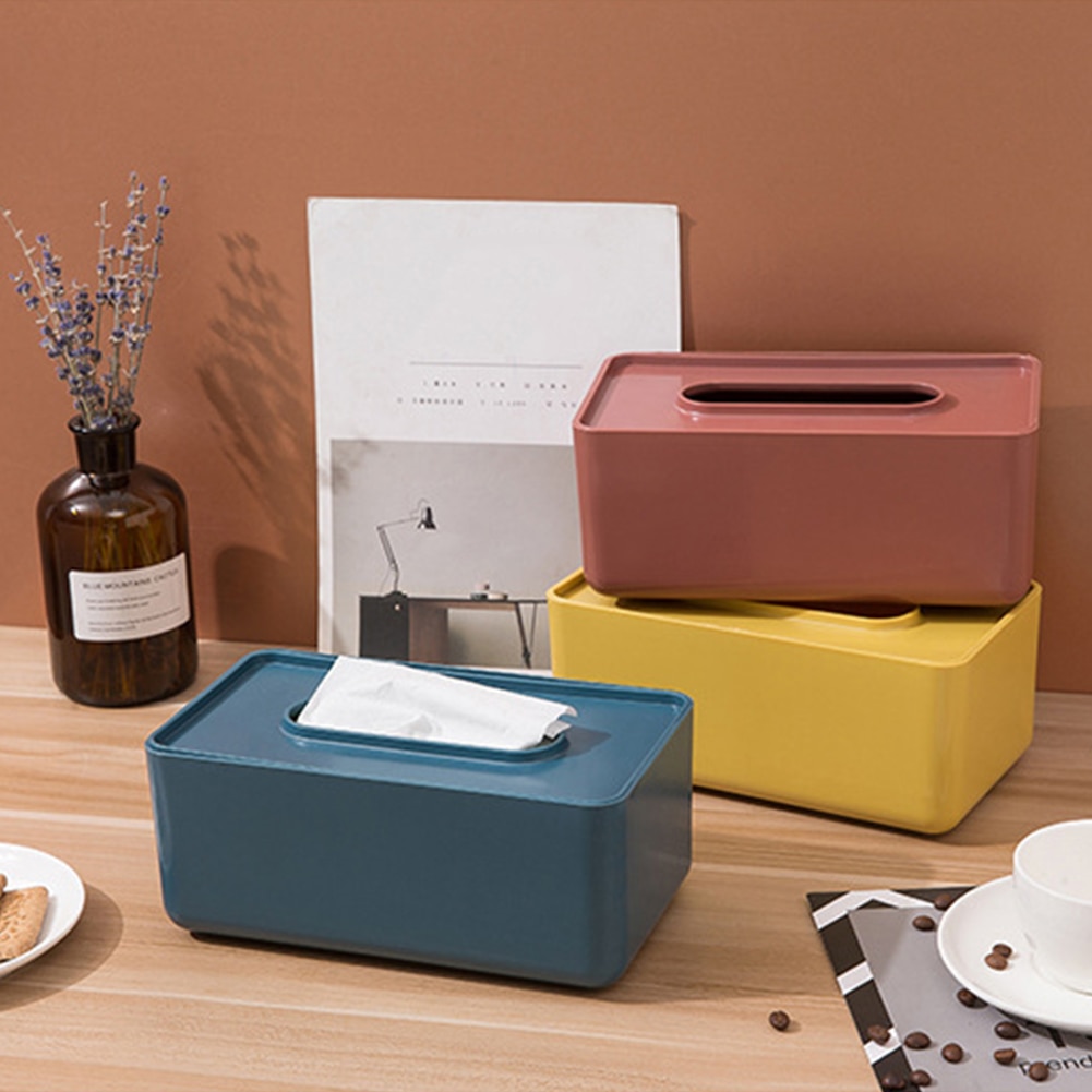 Caja de pañuelos de plástico para bebé, caja de almacenamiento de papel para toallitas húmedas, dispensador de toallas de papel, organizador de servilletas para el hogar