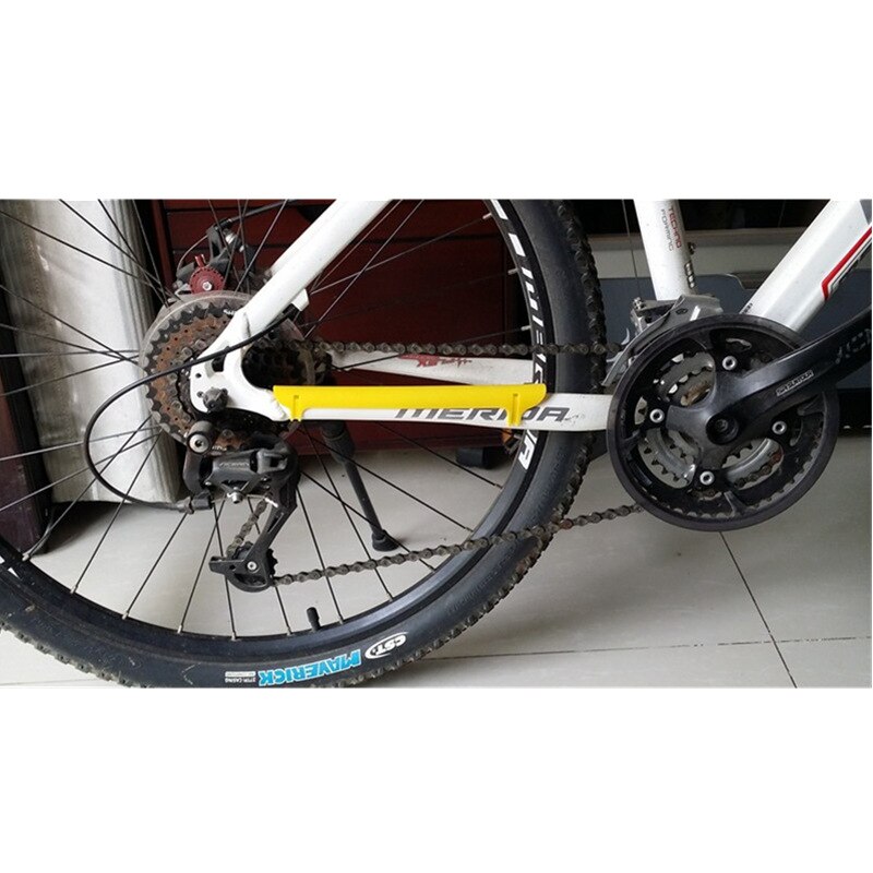 Road mountainbike mtb cykelstel kæde ophold beskyttet beskytter cykel cykel kæde vagt beskyttelse cykeltilbehør: Gul