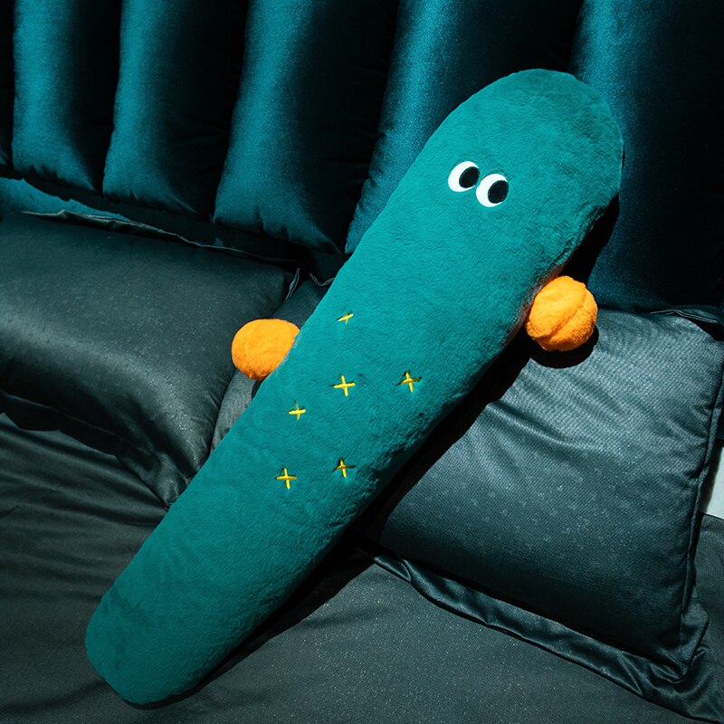 Cojín largo de fruta de Cactus zanahoria fresa, cojín de comida de imitación, de cumpleaños para niñas, almohada Kawaii, comida de felpa: Cactus / 100cm