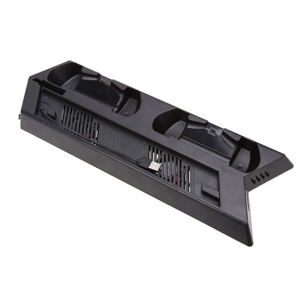 Vertikaler standventilator mit doppelter ladestation für  ps4 schlanke konsolen